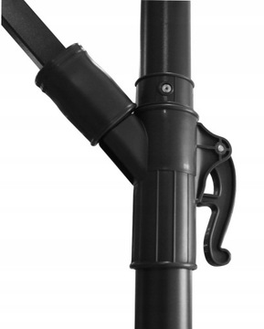 ЗОНТ СКЛАДНОЙ САДОВЫЙ 350 см С ЛИНЕЙКОЙ, СЕРЫЙ С КРЫШКОЙ