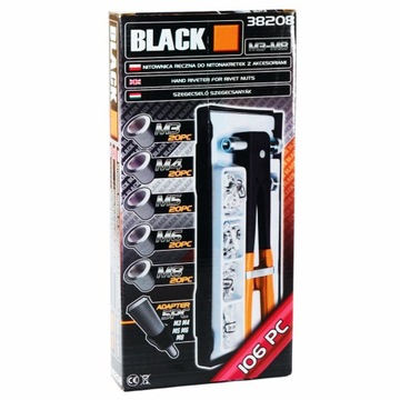 РУЧНОЙ заклепочник для заклепок-гаек М3-М8 НАБОР 106