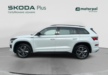Skoda Kodiaq I SUV Facelifting 2.0 TSI 190KM 2023 Skoda Kodiaq 4x4 Sportline Travel Assist, Hak, ACC, Kamera, GPS, Bezwypad, zdjęcie 2