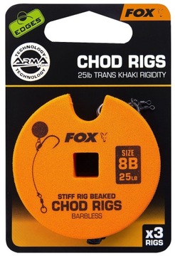Przypon Bezzadzior Standard Chod Rig Roz8 25lb Fox