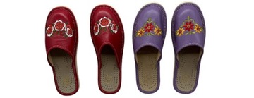 Slippers Slippers покрыты вышитые красные дешевые 40
