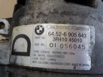 BMW 3 E46 2.0D KOMPRESOR KLIMATIZACE 6452-6905643