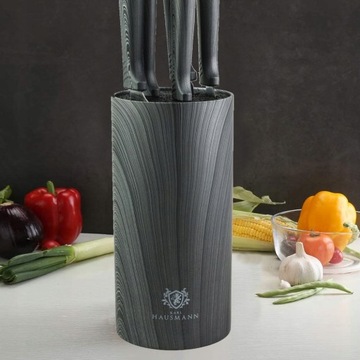 НАБОР КУХОННЫХ НОЖЕЙ С ТРУБКОЙ, 6 ЭЛЕМЕНТОВ, НАБОР КУХОННЫХ, НЕРЖАВЕЮЩАЯ СТАЛЬ