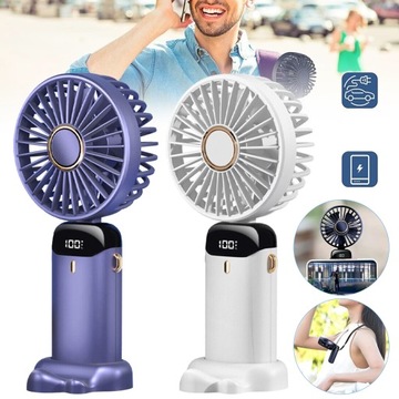 MINI WENTYLATOR RĘCZNY USB PRZENOŚNY WENTYLATOR SKŁADANY WENTYLATOR STOŁOWY