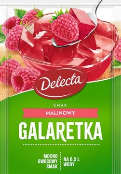 Galaretka Delecta mix 10 smaków do deserów, mleczna i klasyczna owocowa