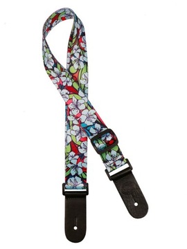 Pasek do UKULELE typu gitarowego kolorowy Kwiatowy