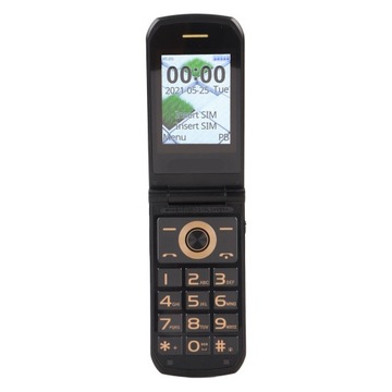 Telefon komórkowy z klapką 4g dla seniorów z dużym przyciskiem i wyraźnym d