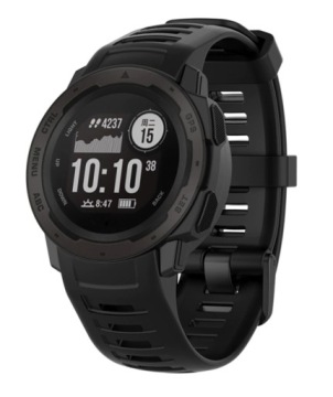 Pasek Silikonowy Garmin Instinct / Solar / CZARNY