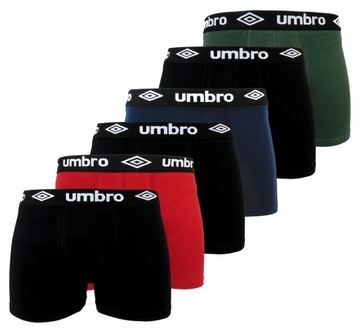 Bokserki męskie UMBRO majtki bawełniane 6 SZTUK rozmiar 2XL