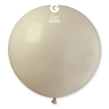 Balon pastelowy brązowy kawa z mlekiem latte #084 80 cm 1szt.