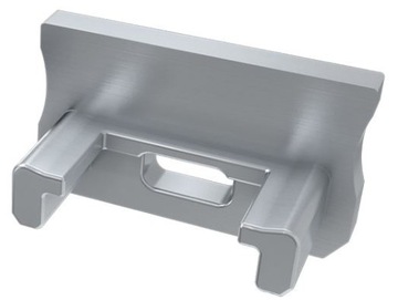 Боковая заглушка Grey Basic для наружных профилей типа А – с отверстием