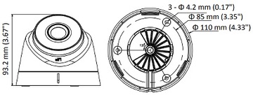 IP КАМЕРА DS-2CD1341G0-I/PL(2.8MM) - 4 Мп Hikvisi