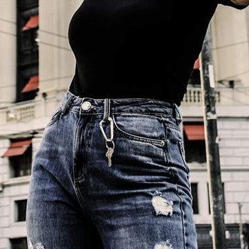 SURVIVAL EDC КАРАБИН ШАКЕЛЬ СЕРЕБРЯНЫЙ