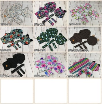 КОМПЛЕКТ Вставка в коляску, Подушка в виде мишки Тедди, Сумка