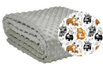 Narzuta Na Łóżko Lub Koc Z Wypełnieniem 70x140 Minky Premium Wzory