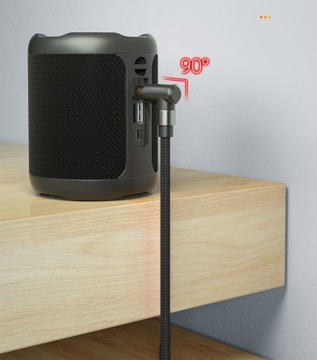 Угловой кабель AUX AUDIO MINI JACK, стерео 3,5 мм, 1,5 м