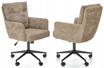 FOTEL OBROTOWY MŁODZIEŻOWY FLORES BRĄZOWY HALMAR