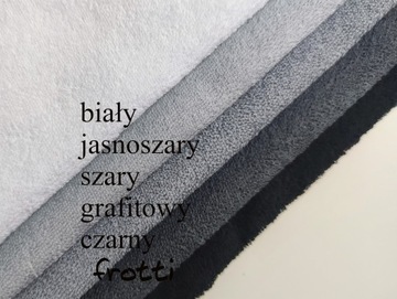 pelerynka pareo kosmetyczne LAMOWANE peniuar M/L dzianina frotte