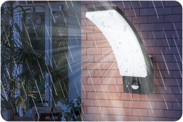 KINKIET ZEWNĘTRZNY LAMPA LED ELEWACYJNA OGRODOWA Z CZUJNIK RUCHU ZMIERZCHU