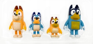 ZESTAW 4 FIGUREK BLUEY BINGO RODZINA