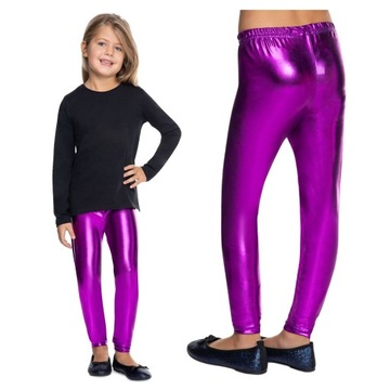 DZIECIĘCE LEGGINSY KOLOROWE LATEKSOWE GETRY LTXK