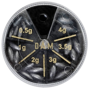 Zestaw ciężarków DAM Olive Lead Dispenser 80g