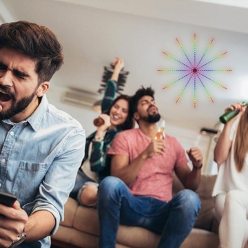 ПОДКЛЮЧЕННЫЙ ФЕЙЕРВЕРК СВЕТОДИОДНАЯ ЛЕНТА RGB СВЕТ