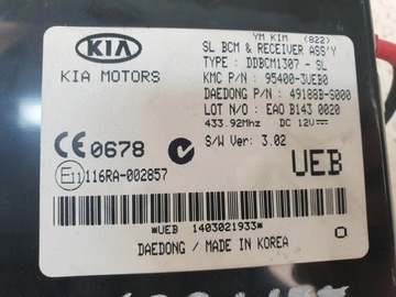 KIA SPORTAGE 3 III FACELIFT MODUL ŘÍZENÍ BCM 95400-3UEB0 ORIG.