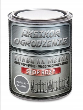 Farba na metal AKSIKOR OGRODZENIE Grafit 0,75L