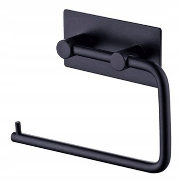 WIESZAK UCHWYT NA ROLKI ROLKACH TOALETOWY SAMOPRZYLEPNY TAŚMA 3M LOFT BLACK