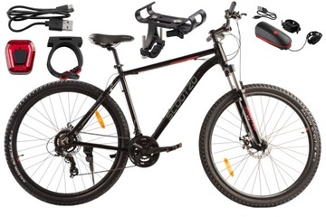 Горный велосипед MTB, 29 дюймов, 21 передача, алюминиевая рама Shimano, амортизация 21 дюйм