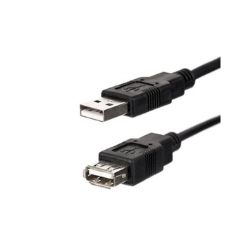 Przedłużacz USB (2.0), USB A M - USB A F, 1.8m, cz