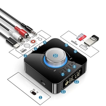 Bakeey M5 Цифровой дисплей Bluetooth V5.0 Аудио передатчик Приемник