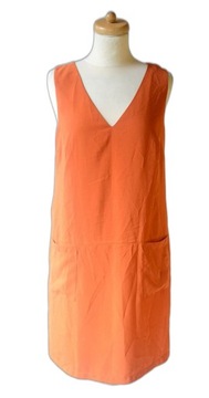 Sukienka Pomarańczowa H&M XL 42 Elegancka