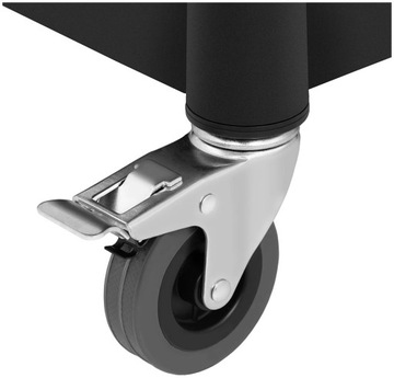 Тележка служебная для официанта, 3 пластиковые полки, 63 х 40 см, до 90 кг.