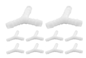 Trójnik pneumatyczny, łącznik z tworzywa POM na wąż 3x10mm 10szt