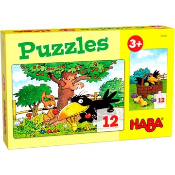 Puzzle w ogrodzie Haba od 3 lat 2 x 12 części