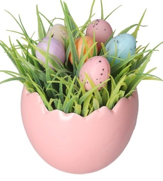 ПАСХАЛЬНЫЙ ЦВЕТОЧНЫЙ ГОРШОК ИЗ КЕРАМИЧЕСКОЙ ЯИЧНОЙ скорлупы