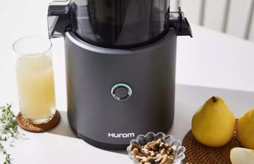 HUROM - H300E - Соковыжималка медленного действия, Титановый серый, графитовый цвет