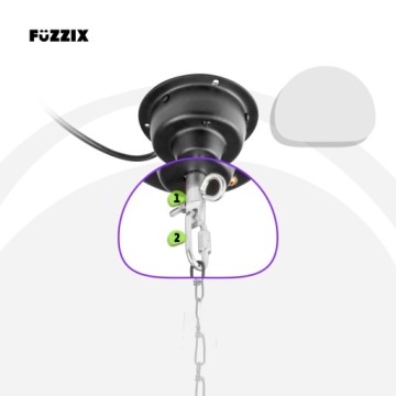 Сетевой привод Fuzzix для зеркальных шаров весом до 10 кг.