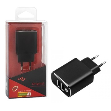 ŁADOWARKA SIECIOWA 18W CZARNA FASTON FAST CHARGER QUICK 3000mA ALUMINIOWA