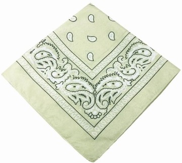 CHUSTKA BANDAMKA CHUSTA BANDANA APASZKA KREMOWA