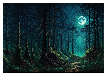 Fototapeta KSIĘŻYC ALEJKA Niebo Fantasy 368x254