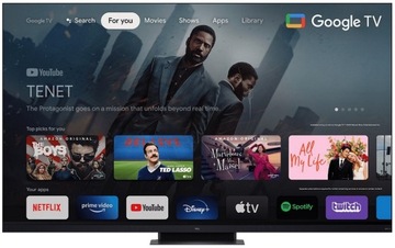 TCL 65C935 65-дюймовый 4K UHD QLED-телевизор, черный