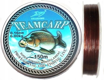 ŻYŁKA TEAM CARP - 0,16mm. 6kg. / 150 metrów.