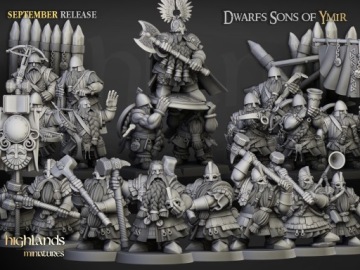 Капитан гномов-арбалетчиков - Highlands Miniatures