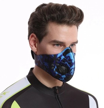 Anti -Smog Sports Mask с клапанами и фильтром -n