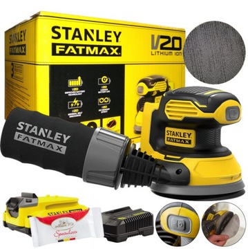 SZLIFIERKA OSCYLACYJNA 20V STANLEY + AKU 1x2AH + ŁAD