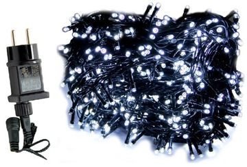 LAMPKI 500x LED efekt FLESZ białe zimne ZIMNE dł. 26,5mb PROMOCJA!