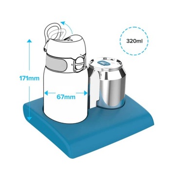 Маленькая термобутылка, термос для кофе, чая, горячих и холодных напитков ION8 0,3л